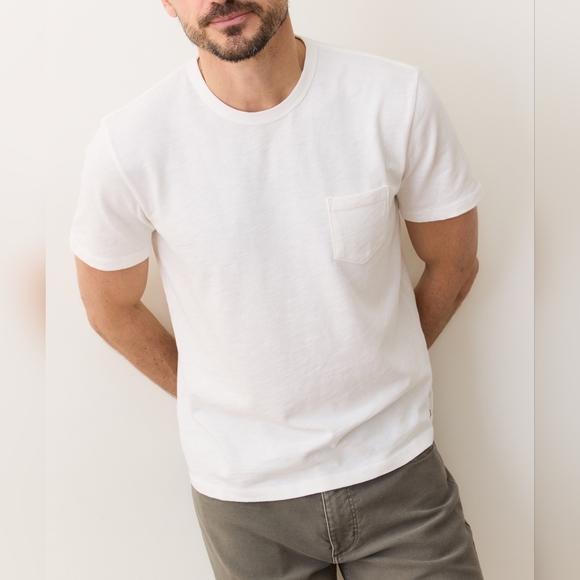 Marine Layer Other - Marine Layer Heavy Sub Pocket Tee Shirt Antique Cream S New